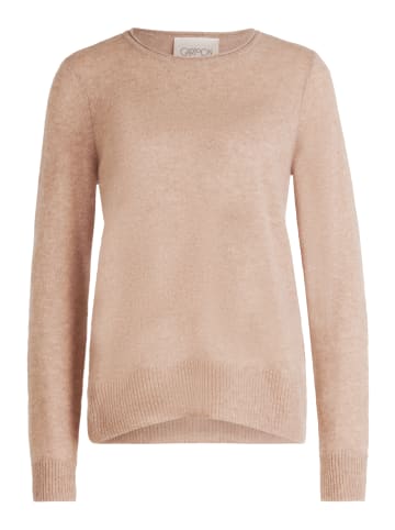 CARTOON Kaschmir-Pullover mit Rundhalsausschnitt in Funghi  Melange