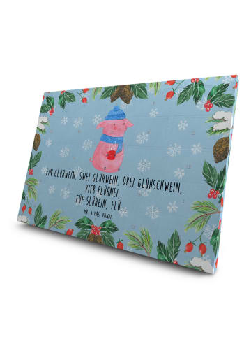 Mr. & Mrs. Panda Tee Adventskalender Schweinchen Glühwein mit Sp... in Eisblau