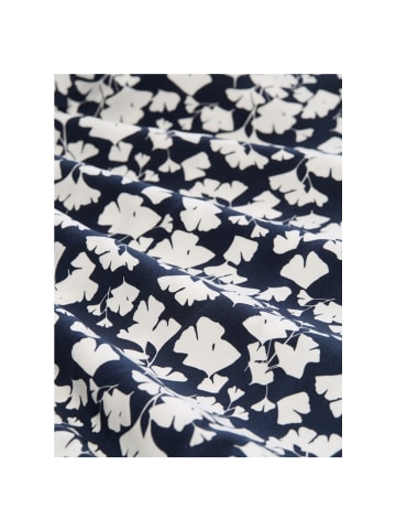 Tom Tailor Halbarmbluse in blue ginkgo minimal