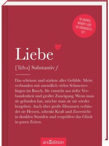 ars edition Buch - Liebe (Substantiv, f)