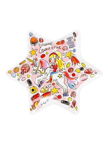 Blond Amsterdam Teller Einhorn in Bunt - 22cm