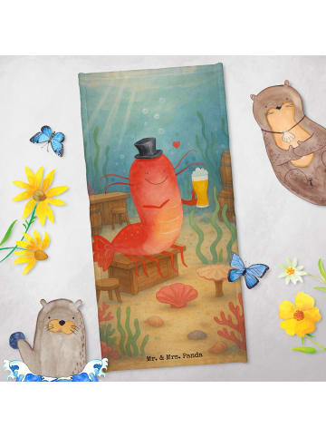 Mr. & Mrs. Panda Handtuch Hummer Weizen Design ohne Spruch in OZeichenanblue