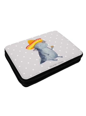 Mr. & Mrs. Panda Federtasche Axolotl Tequila ohne Spruch in Grau Pastell