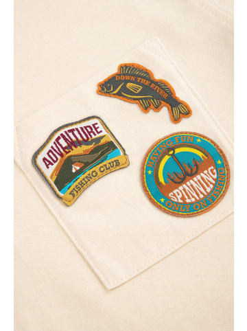 Coccodrillo T-shirt mit kurzen Ärmeln in ecru