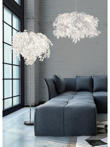 Reality Leuchten Pendelleuchte LEAVY in chrom weiß