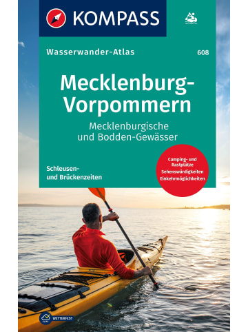 Kompass-Karten KOMPASS Wasserwanderatlas Mecklenburg-Vorpommern | Mecklenburgische und...