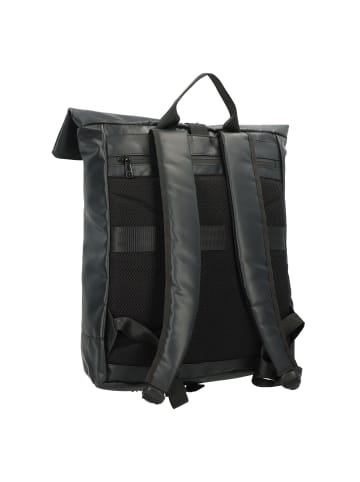 Greenburry Upcycled Tarpaulin Daypack 42.5 cm Laptopfach in black