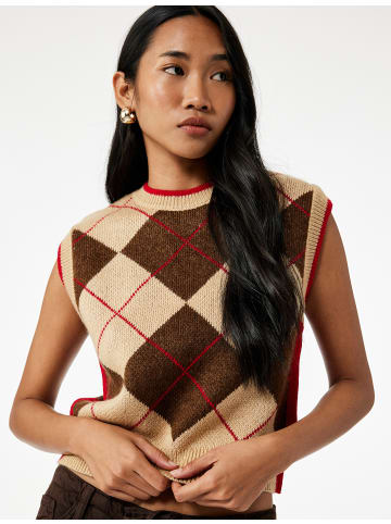 KOTON WESTEN in Kamelfeder Gemustert