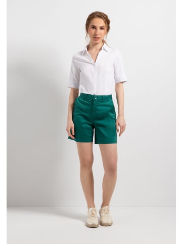 More & More klassische 1/2 Arm Baumwollstretchbluse in white