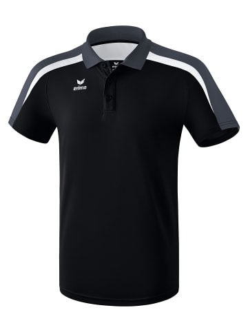 erima Liga 2.0 Poloshirt in schwarz/weiss/dunkelgrau