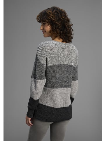 Laura Scott Streifenpullover in grau gestreift