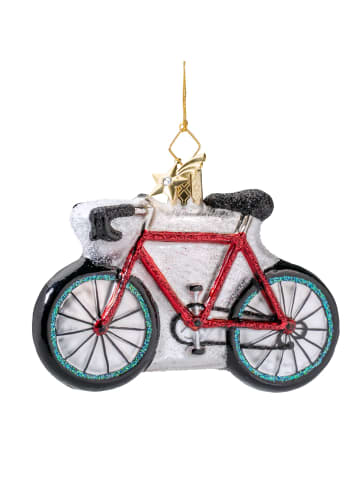 Käthes Original Baumschmuck Glas Rotes Fahrrad in bunt