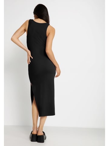 LSCN BY LASCANA Midikleid in schwarz