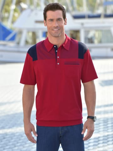 Sieh an! Poloshirt in rot-marine