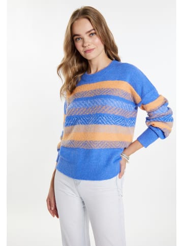 IZIA Damen Pullover in Blau Mehrfarbig