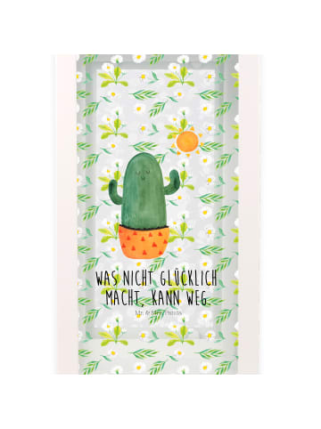 Mr. & Mrs. Panda Windlicht Kaktus Sonne mit Spruch in Transparent
