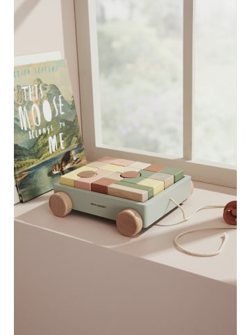 Kids Concept Wagen mit Holzklötzen Edvin ab 18 Monate