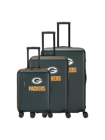 travelite travelite x NFL 4 Rollen Kofferset 3-teilig mit Dehnfalte green bay packers