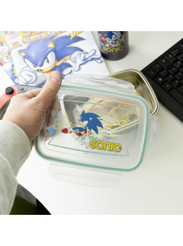 Geda Labels Brotdose Sonic Retro in Türkis - 850ml