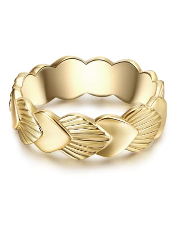 Lulu & Jane Ring Muschel aus Messing in gelbgold