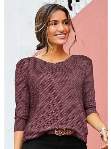 Vivance Rundhalsshirt in beere, navy