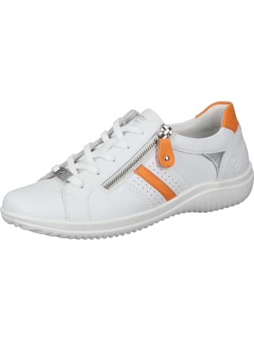 remonte Schnürschuhe in weiss/carrot/silver/white