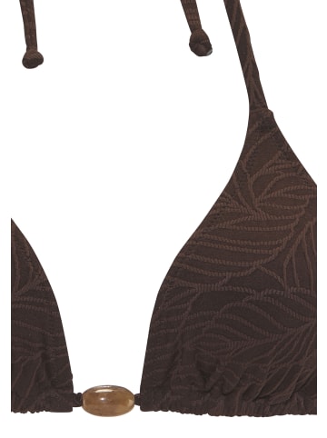 LASCANA Triangel-Bikini-Top in braun