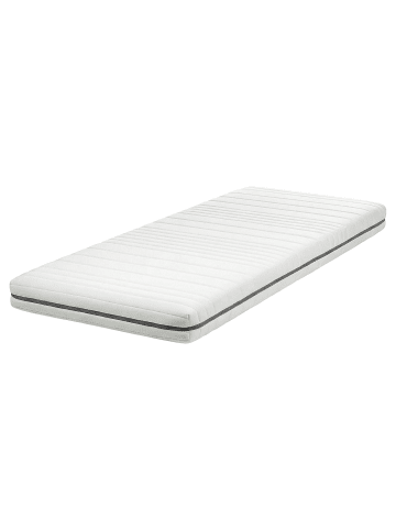 Beliani Matratze COMFORT FLEX CORE in Weiß - (W) 90 x (H) 16 x (L) 200 cm H2/3 Mittel
