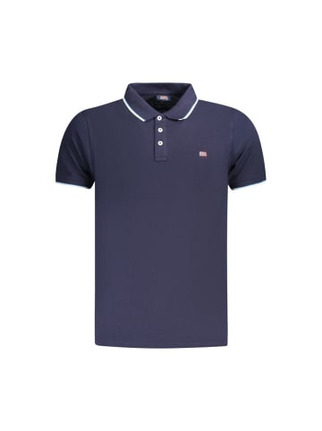 NORWAY 1963 Blau Baumwolle Herren Polo Hemd