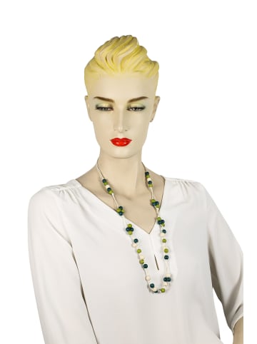 collezione alessandro Lange Kette " Pia " in grün
