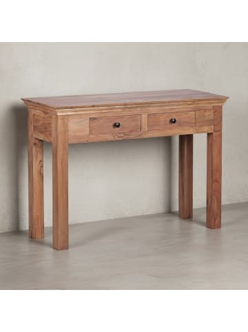 KADIMA DESIGN Multifunktionale Konsole im Landhausstil, Akazienholz, 110x40 cm