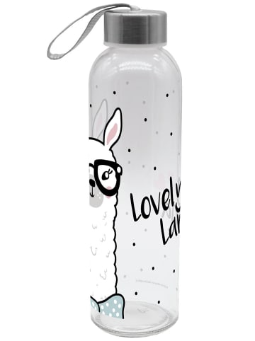 Geda Labels Trinkflasche Lovely Lama in Schwarz - 500 ml