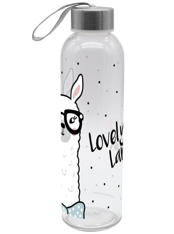 Geda Labels Trinkflasche Lovely Lama in Schwarz - 500ml