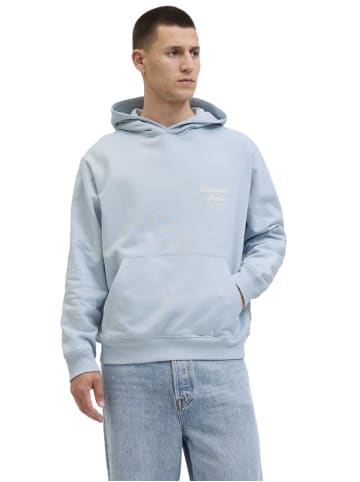 Jack & Jones Sweatshirt JORNORREBRO TYPO BACK SWEAT HOOD in Blau