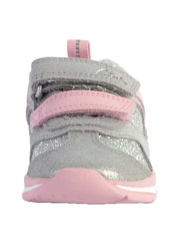 Clarks Ferris Run Kinder-Sneaker aus Leder Grau