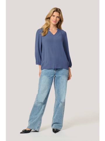 Kaffe Langarm-Bluse KAkamilla Regular fit in Blue Indigo