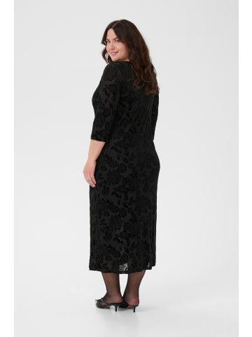 KAFFE curve Jerseykleid KCrosie A-shape in Black Deep CC