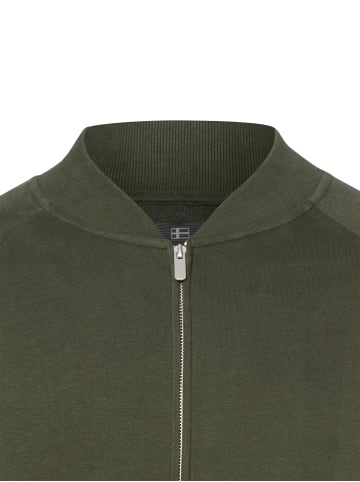 Nils Sundström Sweatjacke in oliv - 0004