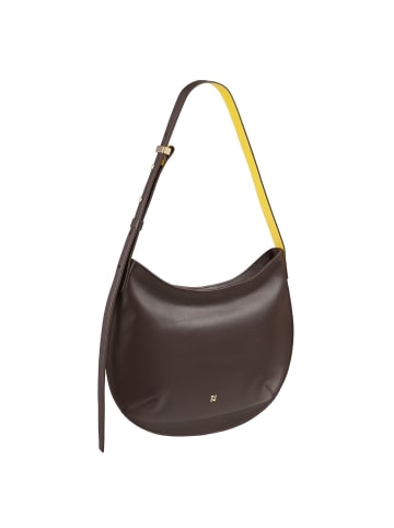 DuDu Hispani Schultertasche Leder 34 cm in coffee brown