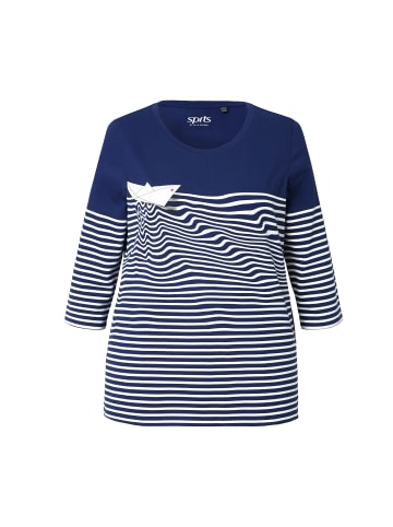 Ulla Popken Longsleeve in dunkelindigo