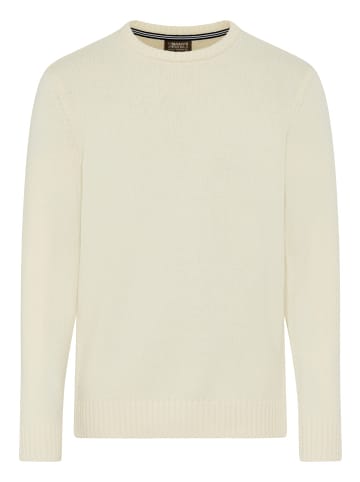 Man's World Rundhalspullover in beige melange