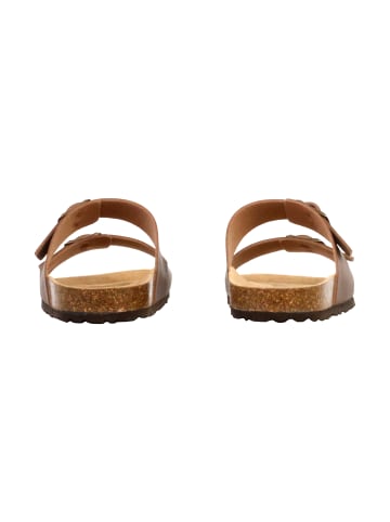 Divine Factory Leder-Pantoletten Noga Mistral Edge Braun