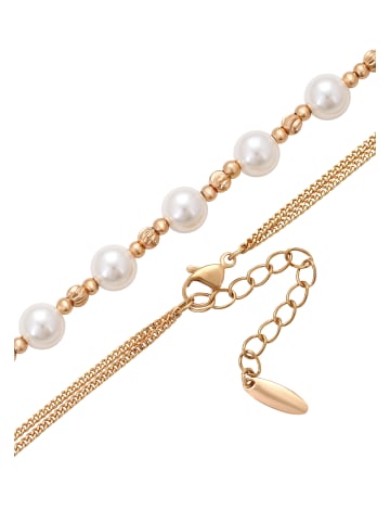 faina Women Necklace in Gold White