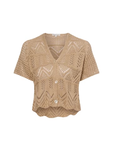 Marie Lund Strickjacke in kitt - 0002