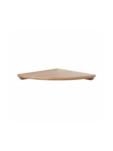 relaxdays Eckregal in Natur - (B)35 x (H)3 x (T)35 cm