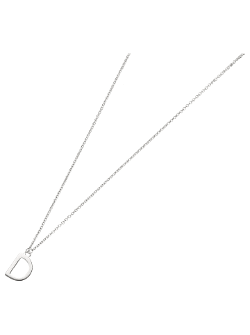 Smart Jewel Collier Mit Buchstabe D in Silber