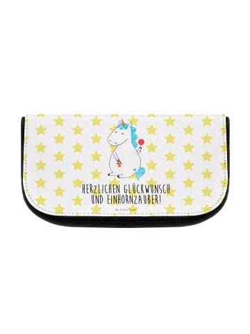 Mr. & Mrs. Panda Schminktasche Einhorn Baby mit Spruch in Weiß