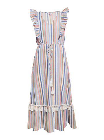 IZIA Damen Kleid in Blau Mehrfarbig
