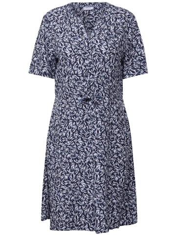 Cecil Gemustertes Strukturkleid in Blau