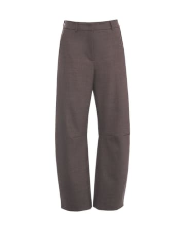 CAMBIO Hose Edita aus Schurwolle in Cacao Soul